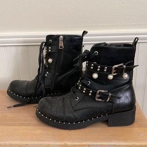 Forever 21 Black Combat boots